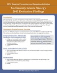 MFP TPCI Evaluation Report Brief 6: Community Grants Strategy 2010 Evaluation Findings by Center for Public Health Systems Science and Sarah Shelton