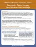 MFH TPCI Evaluation Report Brief 7: Community Grants Strategy 2005-2010 Evaluation Findings by Center for Public Health Systems Science and Sarah Shelton