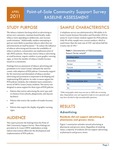 POS Community Support Survey: Baseline Assessment by Center for Public Health Systems Science and Sarah Moreland-Russell