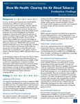 Show Me Health: Clearing the Air About Tobacco Evaluation Findings by Center for Public Health Systems Science and Stephanie Herbers