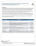 MFH TPCI Economic Evaluation, Updated through June 2014 by Center for Public Health Systems Science and Sarah Bobmeyer