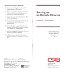 Serving as An Outside Director
