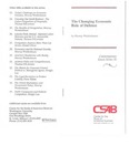 The Changing Economic Role of Defense by Murray L. Weidenbaum