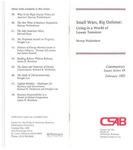 Small Wars, Big Defense: Living in a World of Lower Tensions