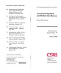Government Regulation and Medium-Sized Business