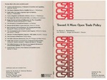Toward a More Open Trade Policy