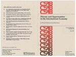 Threats and Opportunities in the International Economy by Murray L. Weidenbaum and Mark Jenson