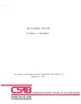 How to Control Inflation by Murray L. Weidenbaum