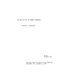 The Way Out of the Budget Quandary
