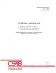 Tax Reform: When and How by Murray L. Weidenbaum