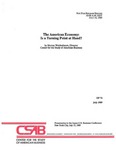 The American Economy: Is a Turning Point at Hand? by Murray L. Weidenbaum