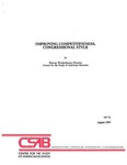 Improving Competitiveness, Congressional Style by Murray L. Weidenbaum