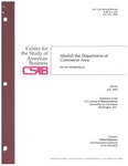 Abolish the Department of Commerce Now by Murray L. Weidenbaum