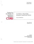 Tax Reform: Reconciling Economic Growth and Fairness by Murray L. Weidenbaum