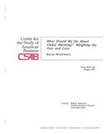 What Should We Do About Global Warming? Weighing the Pros and Cons by Murray L. Weidenbaum