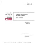 Dispelling the Myths About the Global Economy by Murray L. Weidenbaum