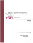 Technology and Economic Performance: A Rejoinder by Murray L. Weidenbaum